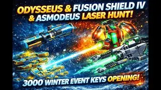 ОХОТА НА ODYSSEUS, ASMODEUS И FUSION SHIELD IV! 3000 ключей зимнего ивента! БЕЗУМНАЯ УДАЧА 💥