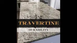 Travertine countertops installation in Houston