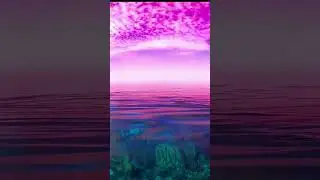 Violet Skies & Deep Blue Seas: A Surreal Blend of Sky and Ocean