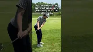 She&rsquo;s working doubles so I can work on my double bogeys #golf #golflife #golfer
