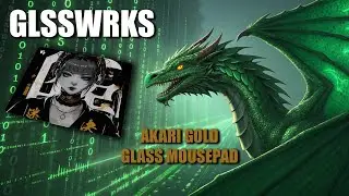 GLSSWRKS Akari Gold - The Queen of Glass Mousepads