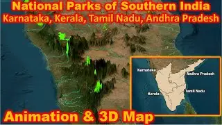 National parks(6/7) of southern India Karnataka, Kerala, Tamil Nadu, Andhra Pradesh