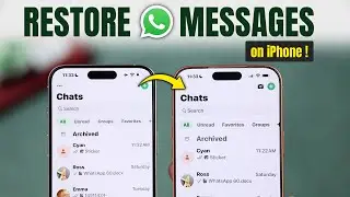 How to Restore WhatsApp Messages On iPhone! [iOS 26 Updated]