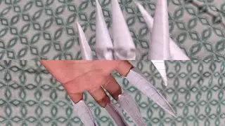 How to make paper claws 