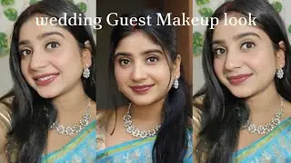 Wedding guest makeup tutorial with affordable products||Specially for Dry skin|#makeup 