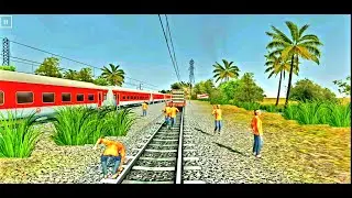 Chain Pulling on ICF Blue Coach! Track Maintenance on Rajdhani Express Route: Indian Train Simulator