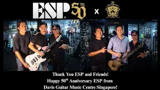 ESP 50th Anniversary Celebration at Davis Guitar Music Centre Singapore Unboxing ESP Guitars