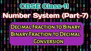 Decimal Fraction to Binary & Binary Fraction to Decimal Conversion || Number System (Part-7)