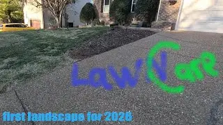 LAWNCARE FIRST LANDSCAPE JOB IN 2026