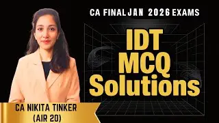 CA Final IDT Jan 26 MCQ Solutions