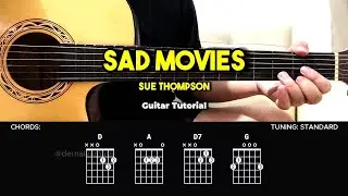 Sad Movies - Sue Thompson | Easy Guitar Tutorial For Beginners (CHORDS & LYRICS) #guitarlesson