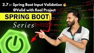 Input Validation in Spring Boot 🔥 | @Valid with Real Project