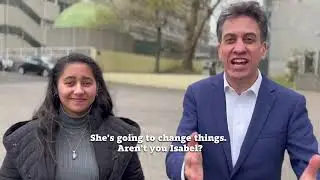 Isabel Saxby - Plymouth Labour Budshead ward candidate with Ed Miliband MP