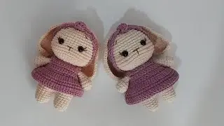أرنوبه قياس 15cm بإذن طويلة English Subtitle #amigurumicrochet 