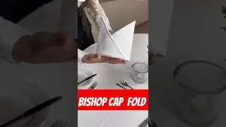 Basic napkin fold.. #hospitality #restaurant #food #beverage #bar #shorts