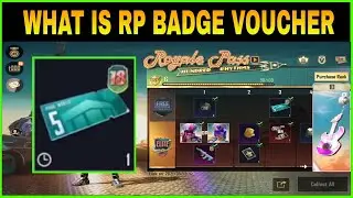 WHAT IS 5 RP BADGE VOUCHER IN PUBG MOBILE || HOW TO USE 5 RP BADGE VOUCHER