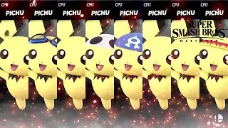 Super Smash Bros Ultimate All Pichu Costume Gameplay