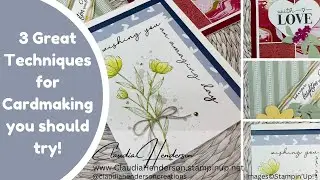3 Great Techniques for Cardmaking you should try!