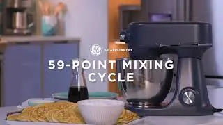 Sapphire Blue | GE Stand Mixer: 59-Point Mixing Cycle