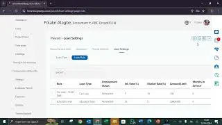 Loan rule setup