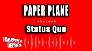 Status Quo - Paper Plane (Karaoke Version)