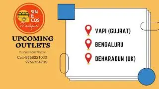 PushpaFoods Sin&Cos Upcoming Outlets in India Best Franchise of Panipuri and Chai #shorts