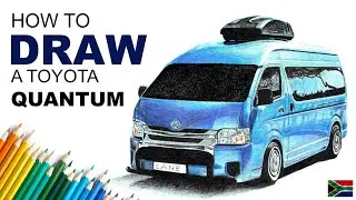How to draw a TOYOTA HIACE