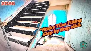 Stair Tiles Perfect S Cutting & Proper Slope Technique ✔️ 2026