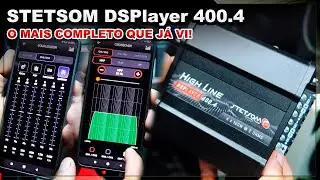 Stetsom DSPlayer HL400.4 canais - Amplificador tudo em um com saída processada, Bluetooth e Rádio