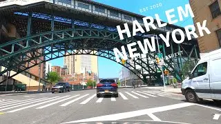 125th Street Harlem New York City (NYC) Dr Martin Luther King Blvd | USA 4K
