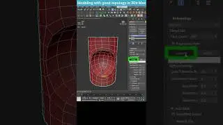 Efficient Modeling with Retopology in 3Ds Max #shorts #3dsmax #tips #modeling