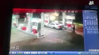 WATCH| Truck crash at petrol station