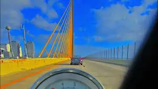 going over the skyway bridge on my Honda Valkyrie