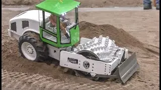 MASSIVE hand built RC Trucks, Tractors, Crane, Roller in 1/8 scale!