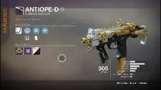Destiny 2&trade; Best SMG Antiope-D