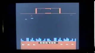 Flipping the score on Atari 2600 Defender (One MILLION points)