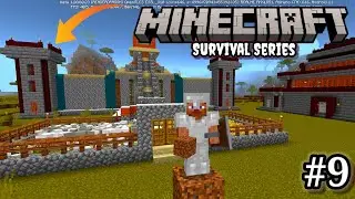 I Build watchtower on my castle // Minecraft PE Survival series gameplay Ep-9 // #minecraft