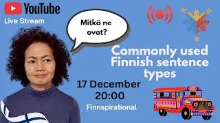 🇫🇮Finnish for Filipinos. Common sentence types in Finnish.