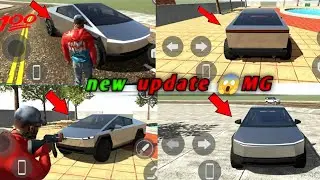  Finally Tesla Cybertruck car 😱 || new update 🔥 || new feature || in Indian bike driving 3d ||