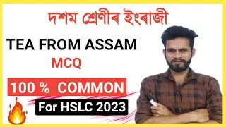 HSLC MCQ QUESTION Metric 2023 English Chapter 4 Tea From Assam Important MCQ SEBA ASSAM