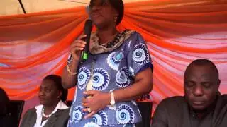 Madam Bose Adeniron of Federal Ministry of Health at the Handing over ceremony