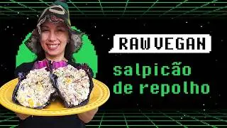 SALPICÃO DE REPOLHO crudivegano | Receita crudívora vegana | Raw vegan not chicken salad