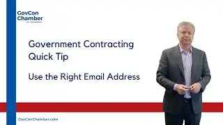 Have the Right Email Address to Get Found in Government Contracting