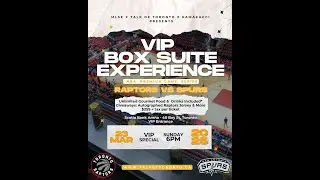 🚨 VIP Box Suite Experience: Toronto Raptors vs. San Antonio Spurs! 🏀🔥