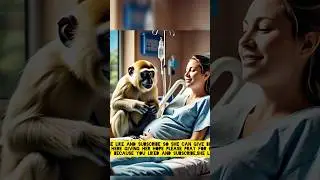 Beautiful monkey and her pregnant care taker #music #viralvideo #funny #funniestvideo #monkey