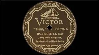 “Baltimore” by the Jack Crawford Orchestra 1927
