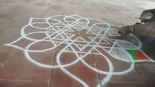 🌺 Lakshmi Rangoli long video 🌺 keep supporting friends 🙏🏻#dialyrangoli #kolamrangoli #easyrangoli 🌺