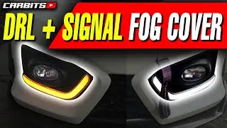 How to install DRL LED Strip Fog light covers | Honda Brio RS | #CARBITS