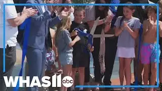 Splash park dedicated in honor of Louisville officer killed in line of duty
