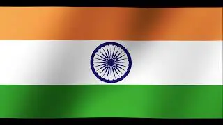 Indian Flag Waving Animation | Tricolor Motion Effect | Independence & Republic Day Special
